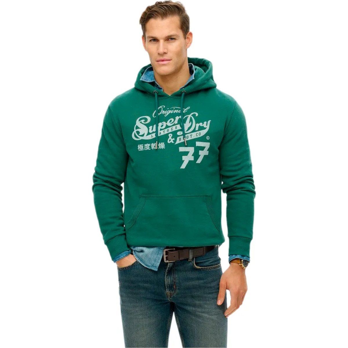 Baumwoll-Kapuzenpullover mit Grafikprint