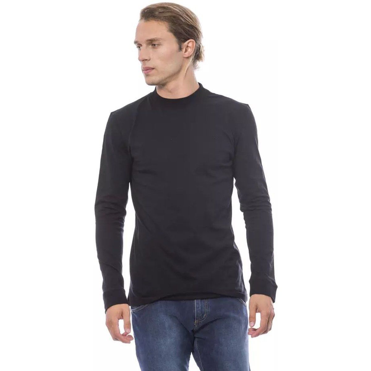 Klassisches Langarmshirt mit Stehkragen