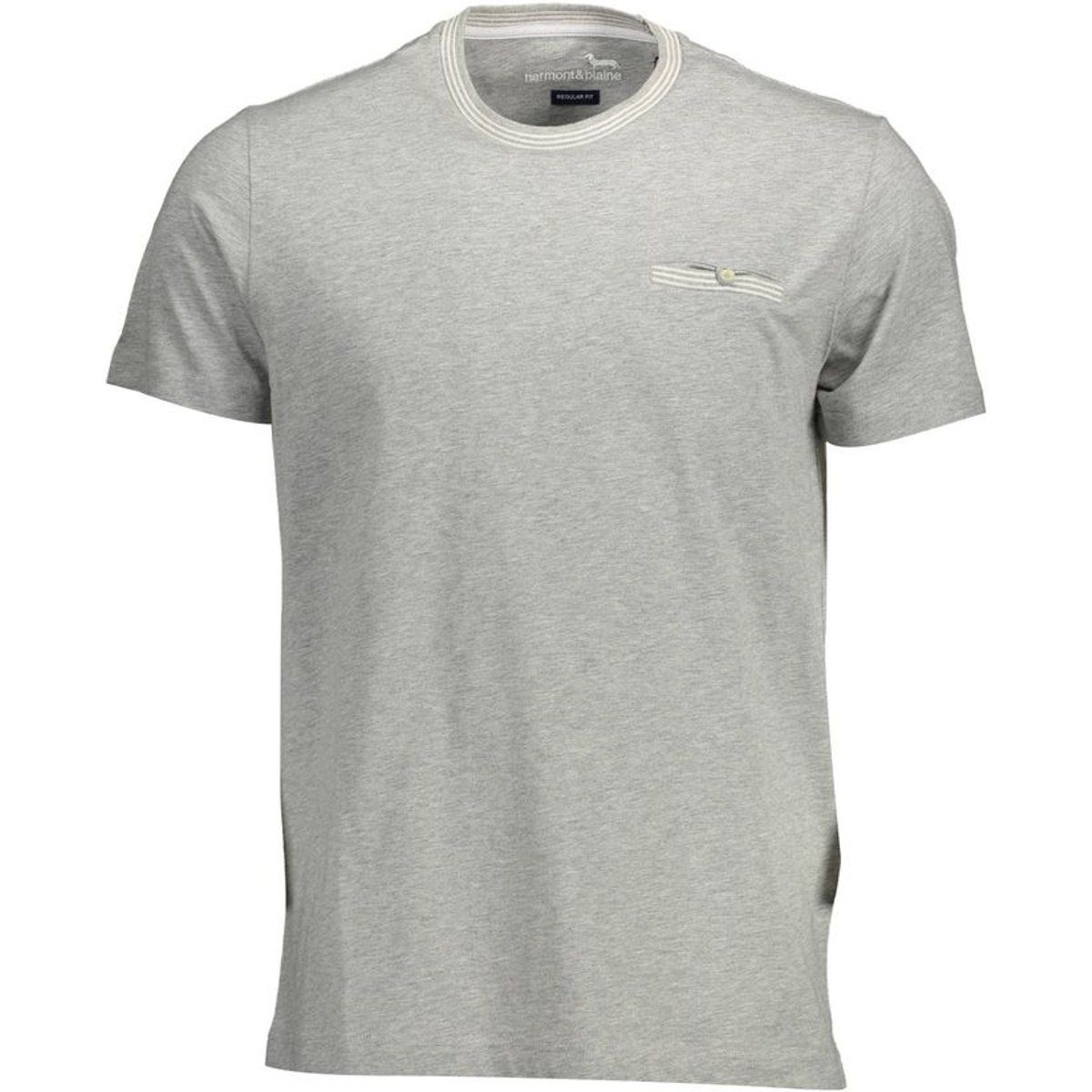Klassisches Rundhals T-Shirt mit Tasche