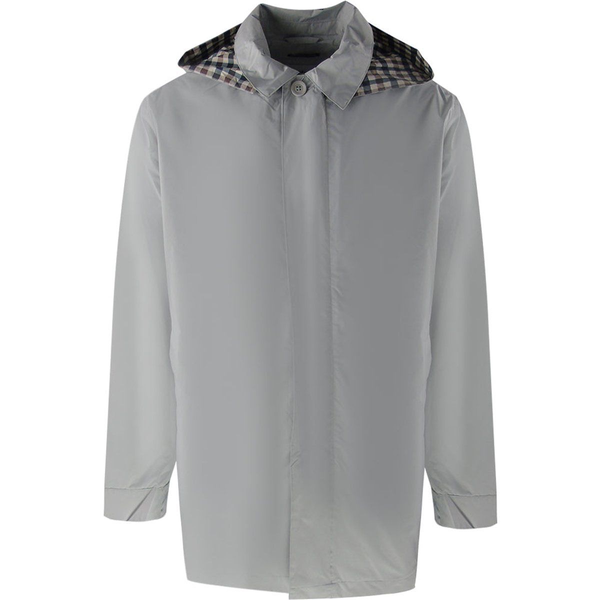 Herren Packbarer Trenchcoat mit Kapuze
