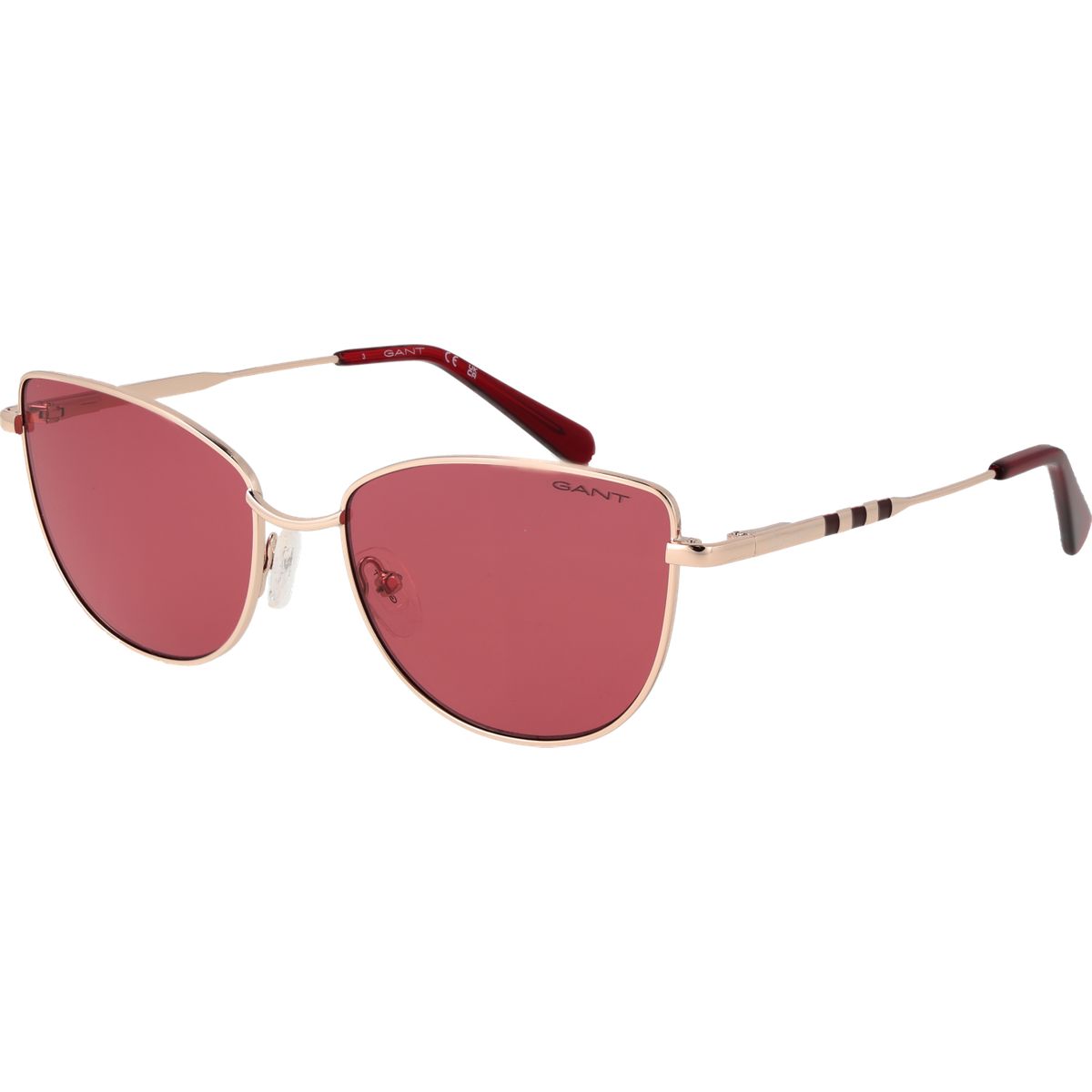 Cat-Eye Sonnenbrille mit Metallrahmen