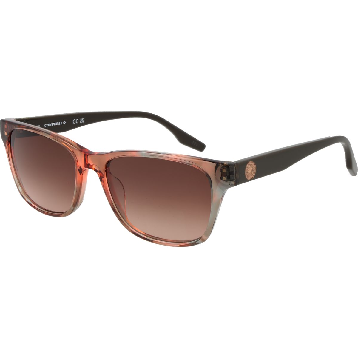Roségoldene Rechteckrahmen Sonnenbrille