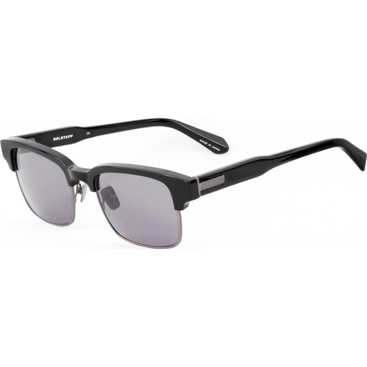 Moderne Halbrand-Sonnenbrille mit Metalldetail