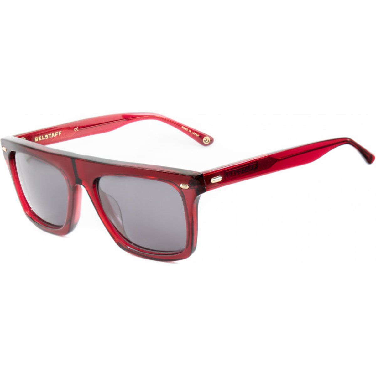 Sonnenbrille mit quadratischem Rahmen in Rot