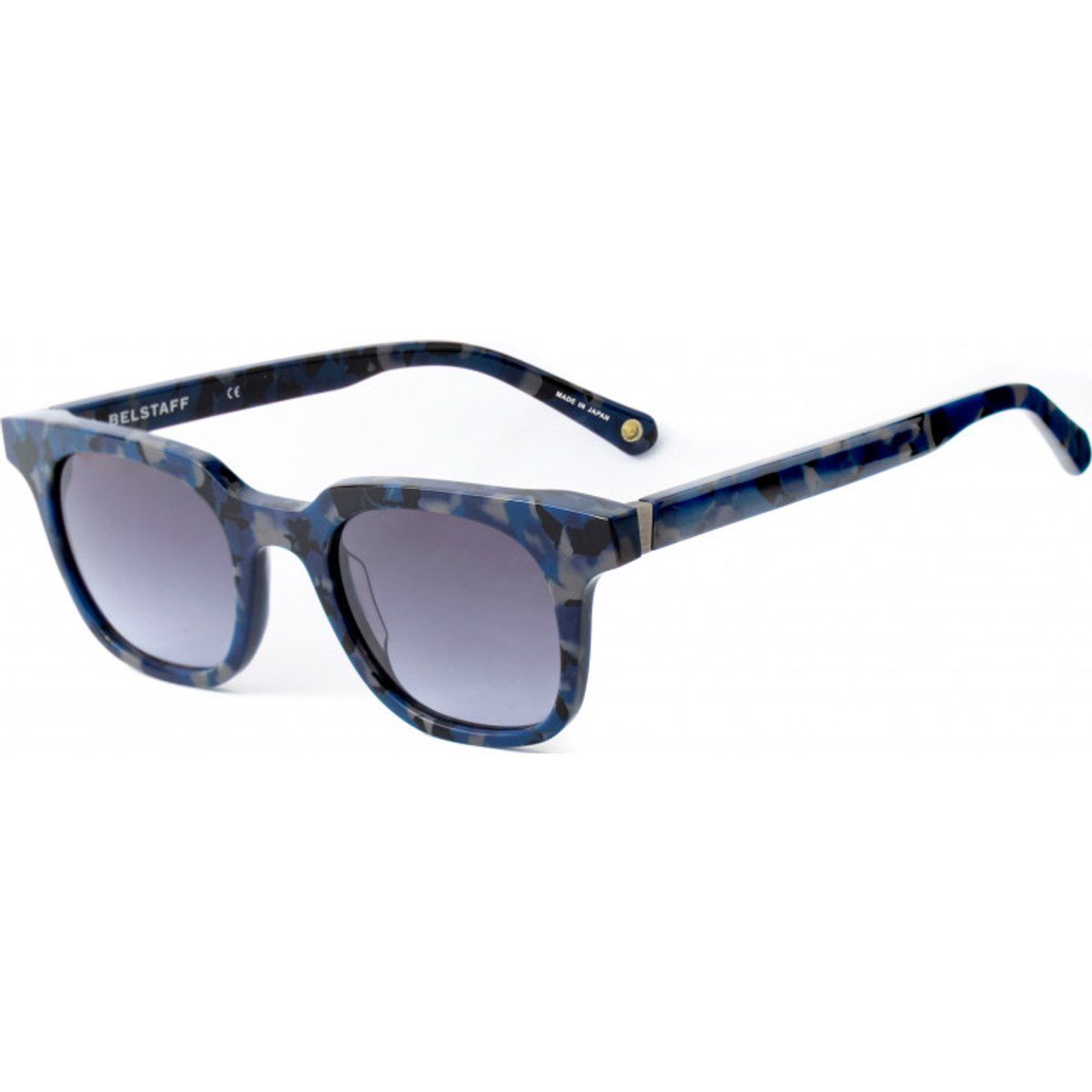 Sonnenbrille mit quadratischem Rahmen und Camouflage-Muster