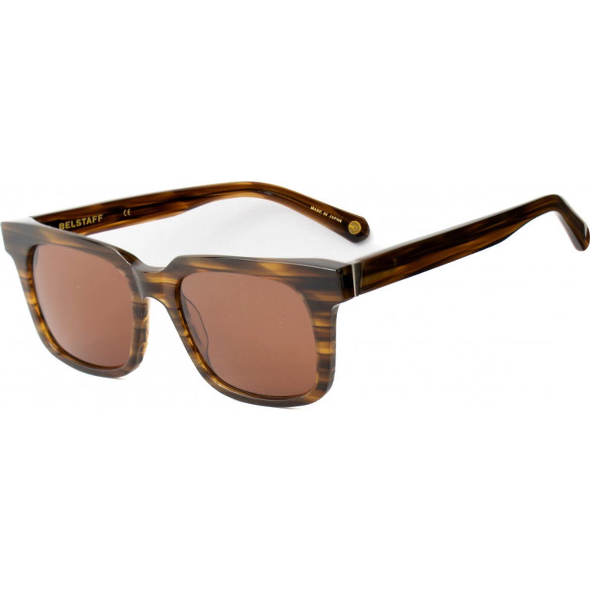 Quadratische Sonnenbrille mit braunen Gläsern