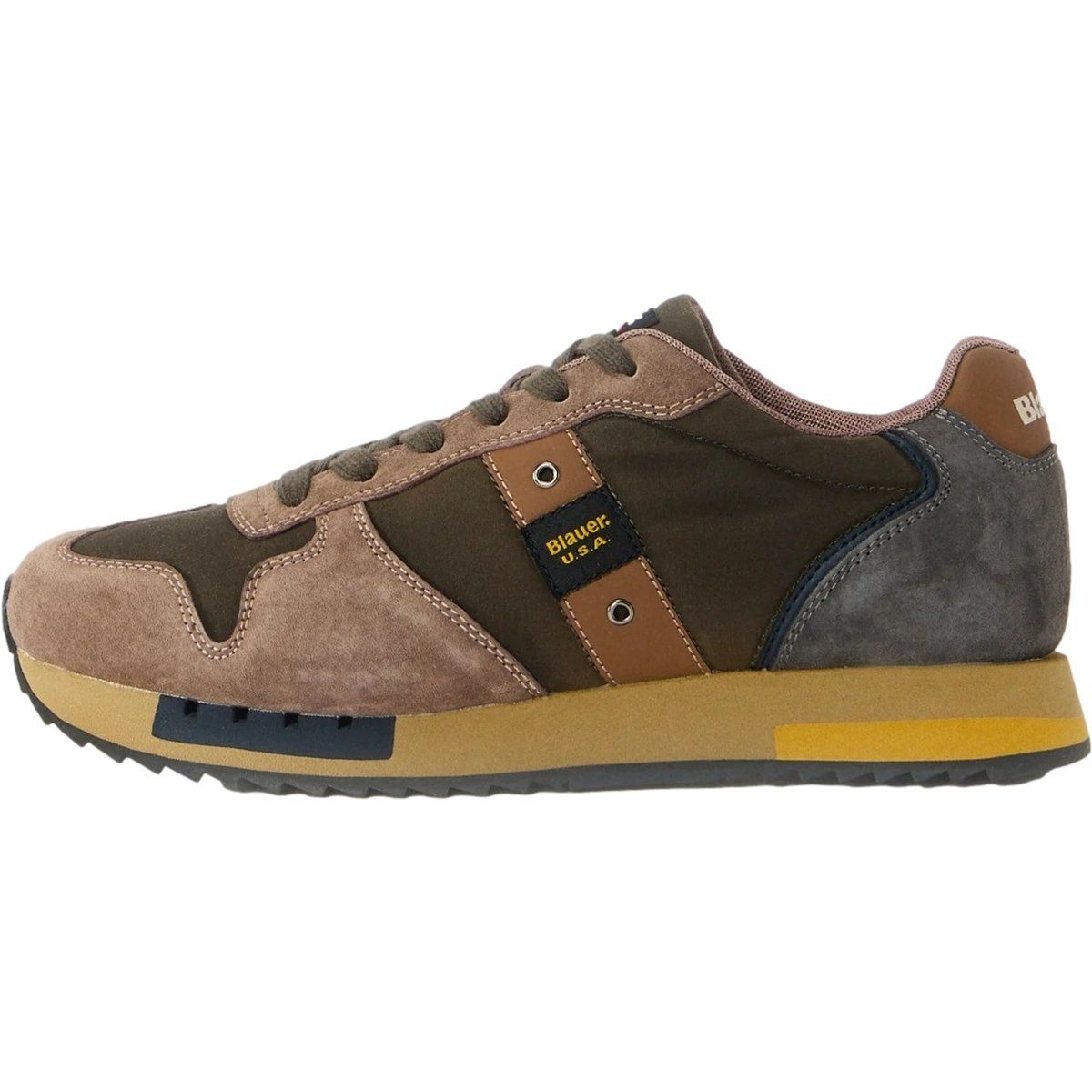 Retro-inspirierter Lauf-Sneaker in Erdtönen