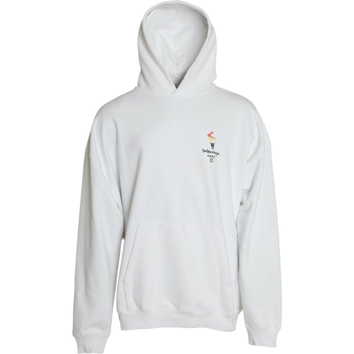 Oversized Olympia Fackel Logo Hoodie