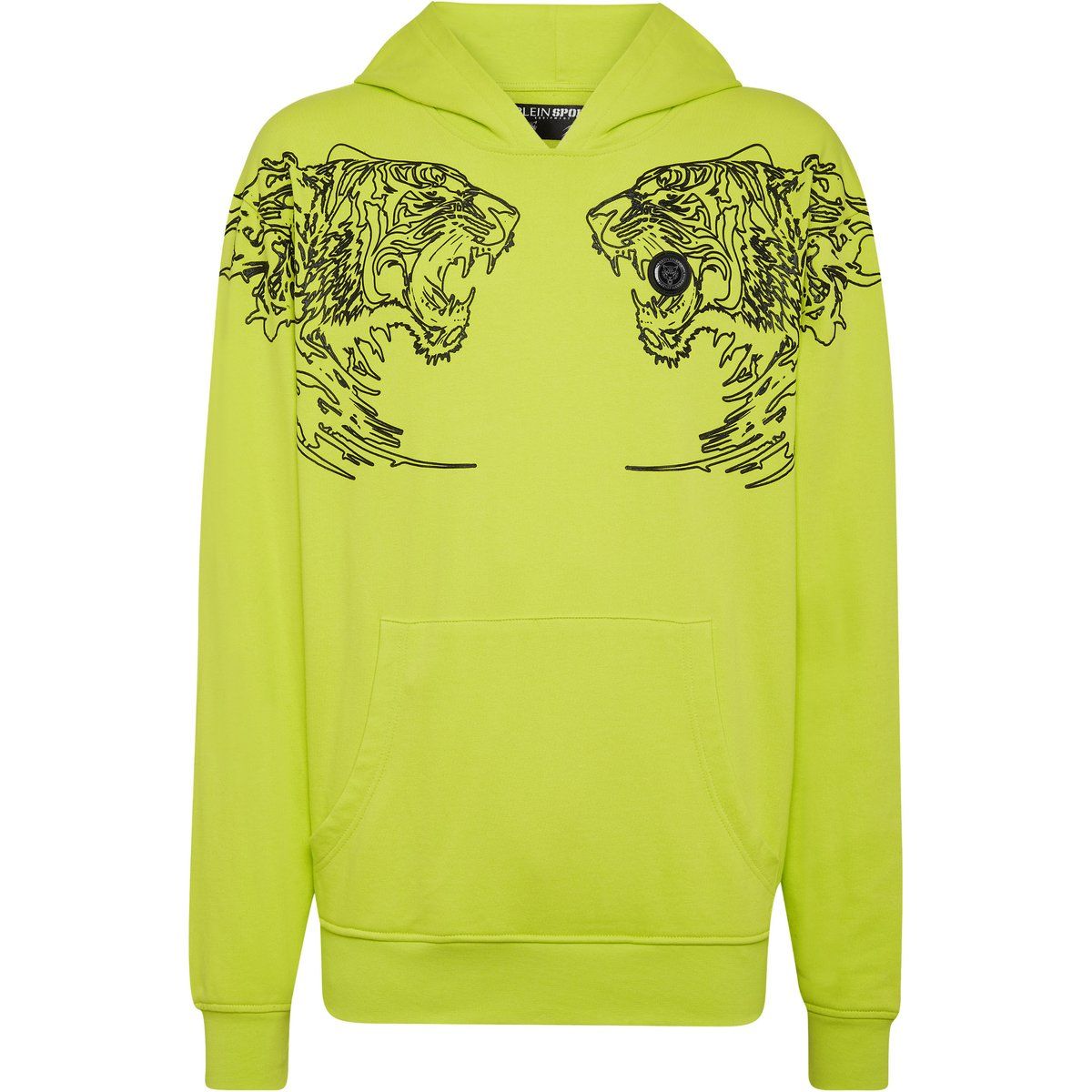 Tiger Grafik Baumwollfleece-Hoodie