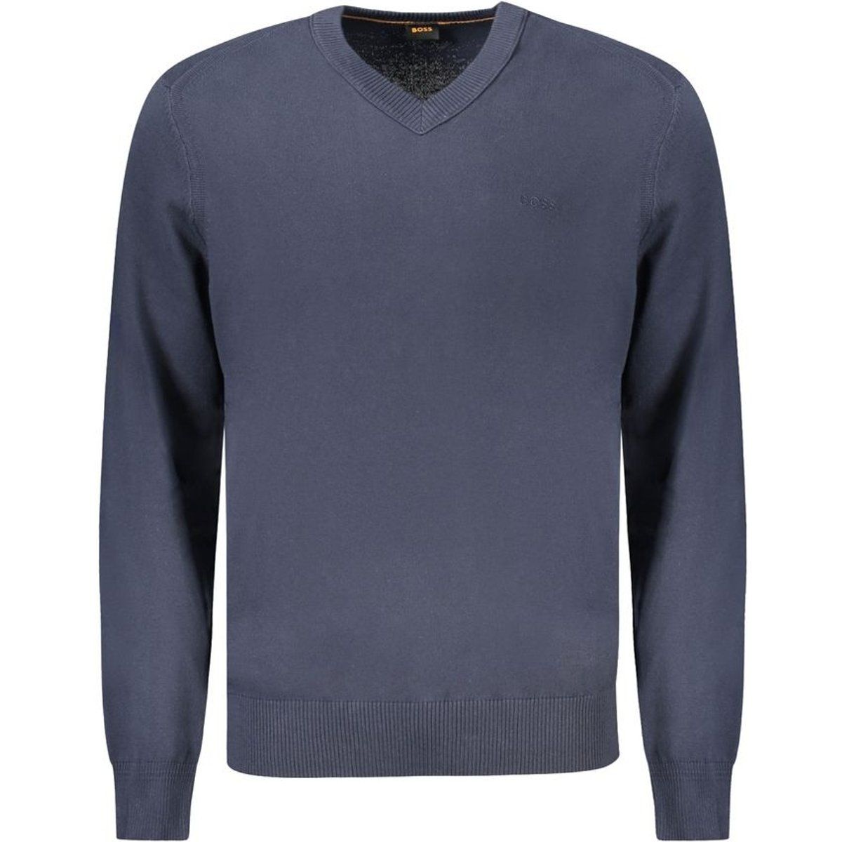Lässiger V-Ausschnitt Baumwollpullover