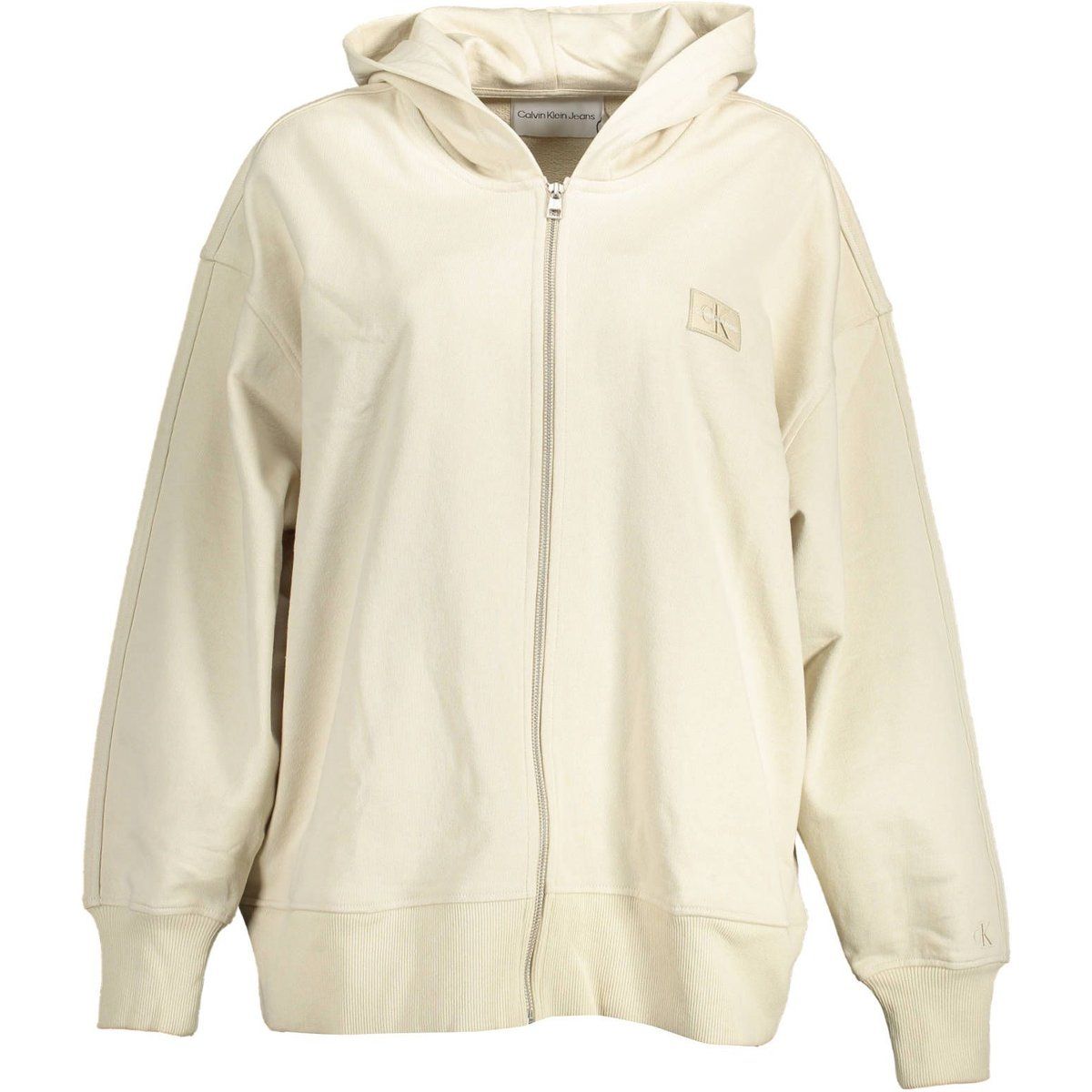 Lässiger Zip-Up Baumwollmisch-Hoodie