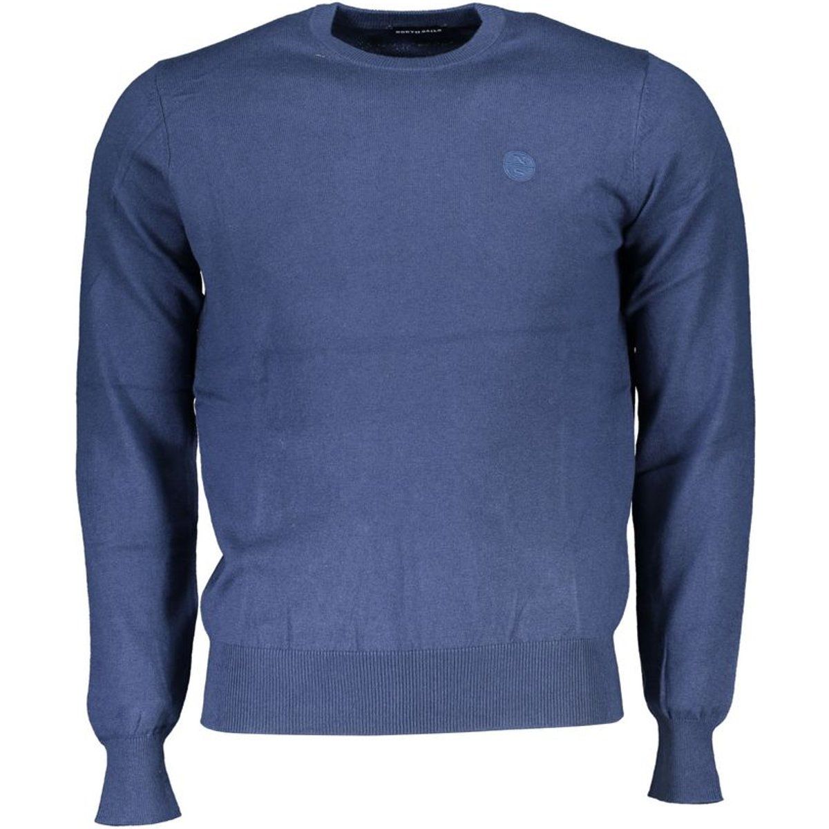 Klassischer Baumwoll-Pullover mit Rundhalsausschnitt