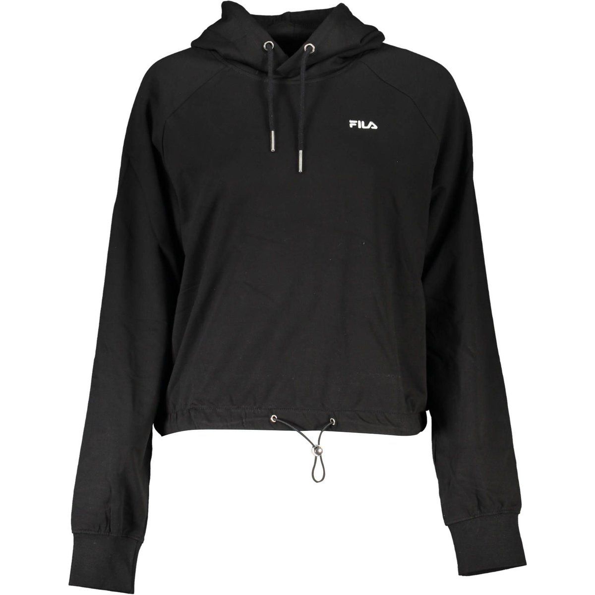 Cropped-Hoodie mit verstellbarem Saum