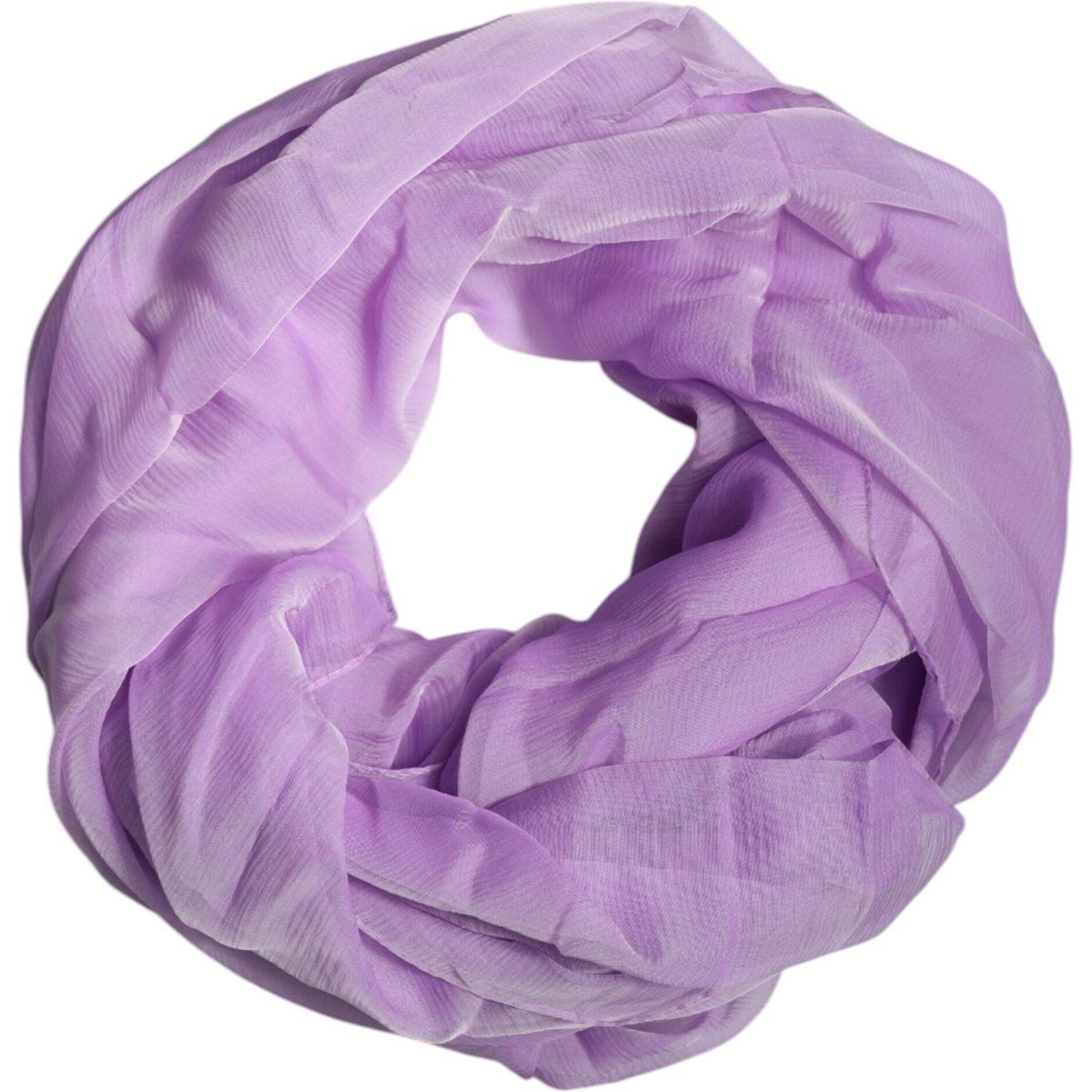 Leichtes Accessoire aus Lavendel-Seidenschal