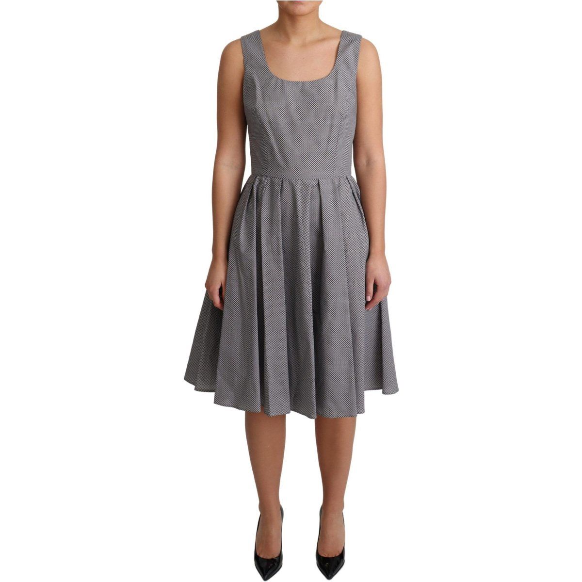 Dolce Gabbana Kleid Ärmellos A-Linie Geometrisch