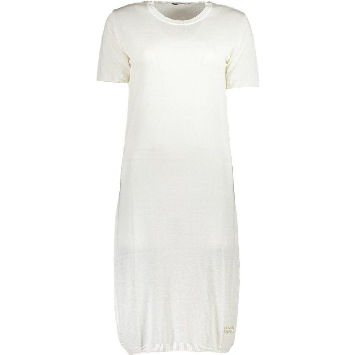Lässiges gestricktes T-Shirt-Midikleid