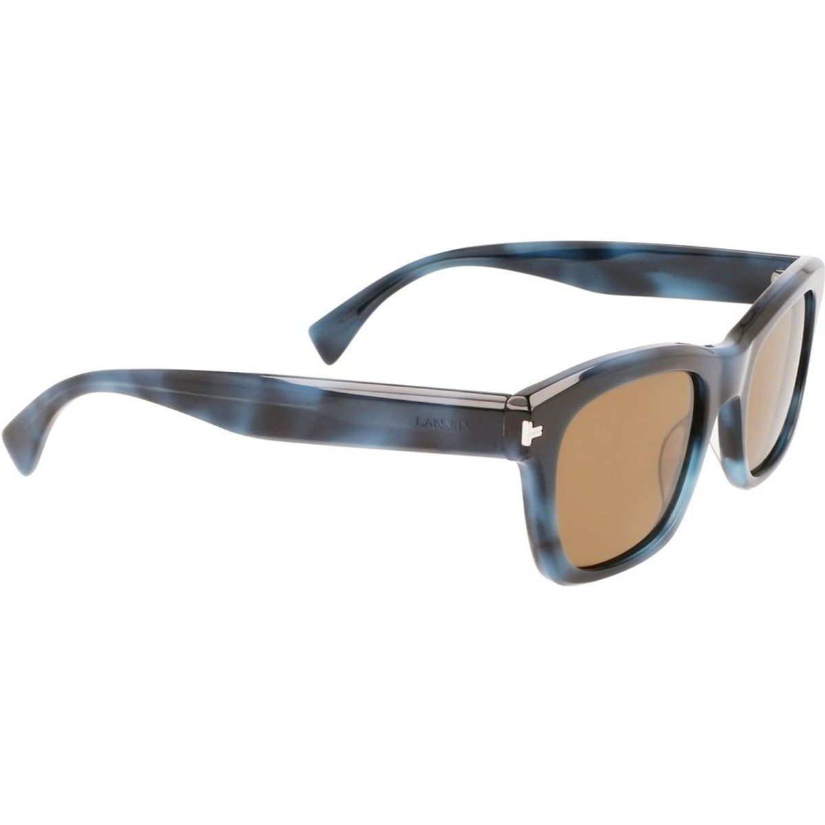 Blaue Sonnenbrille mit Marmorrahmen