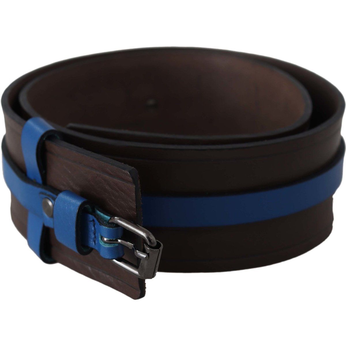 Leder Gürtel mit blauen Akzenten