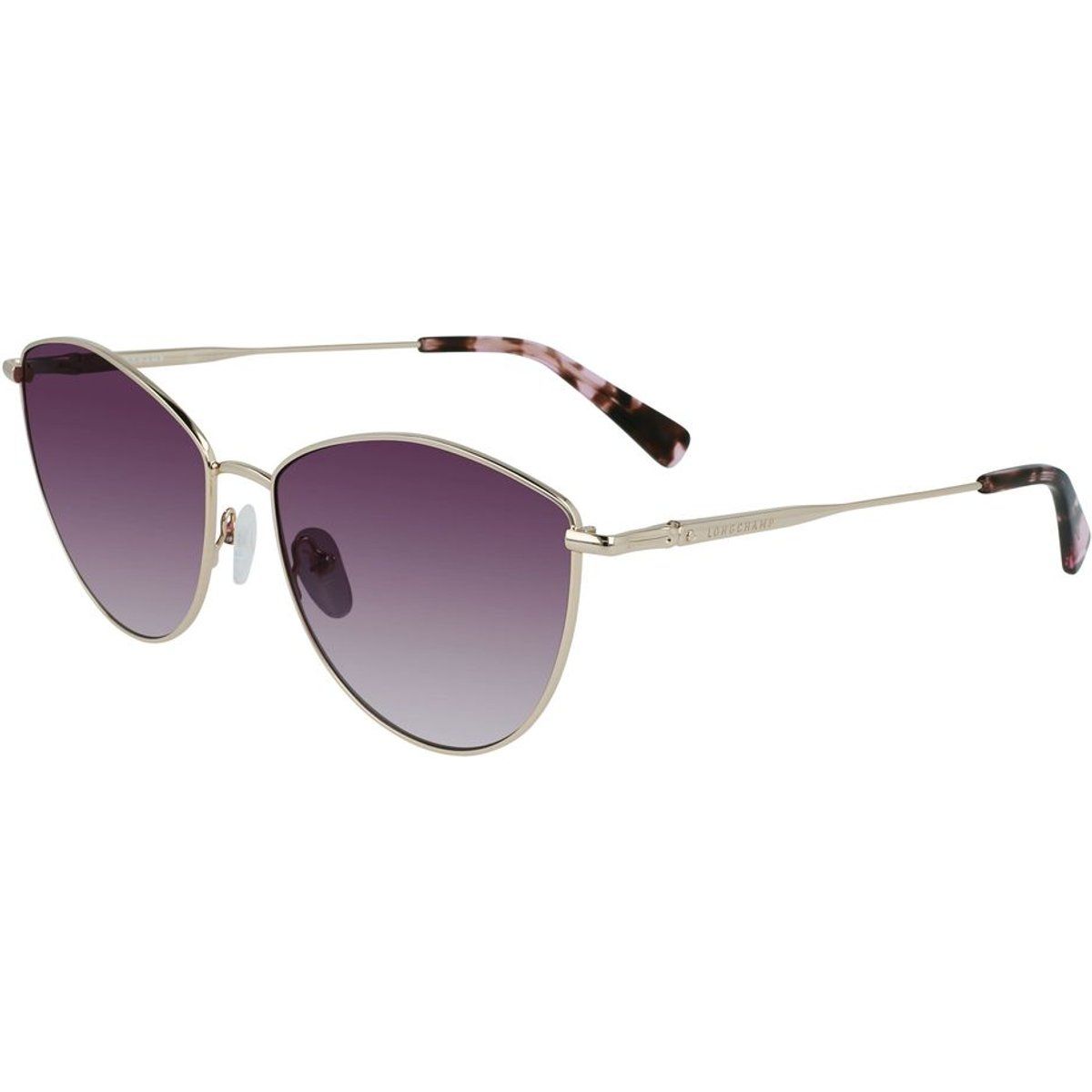 Cat-Eye Sonnenbrille mit violetten Farbverlaufsgläsern