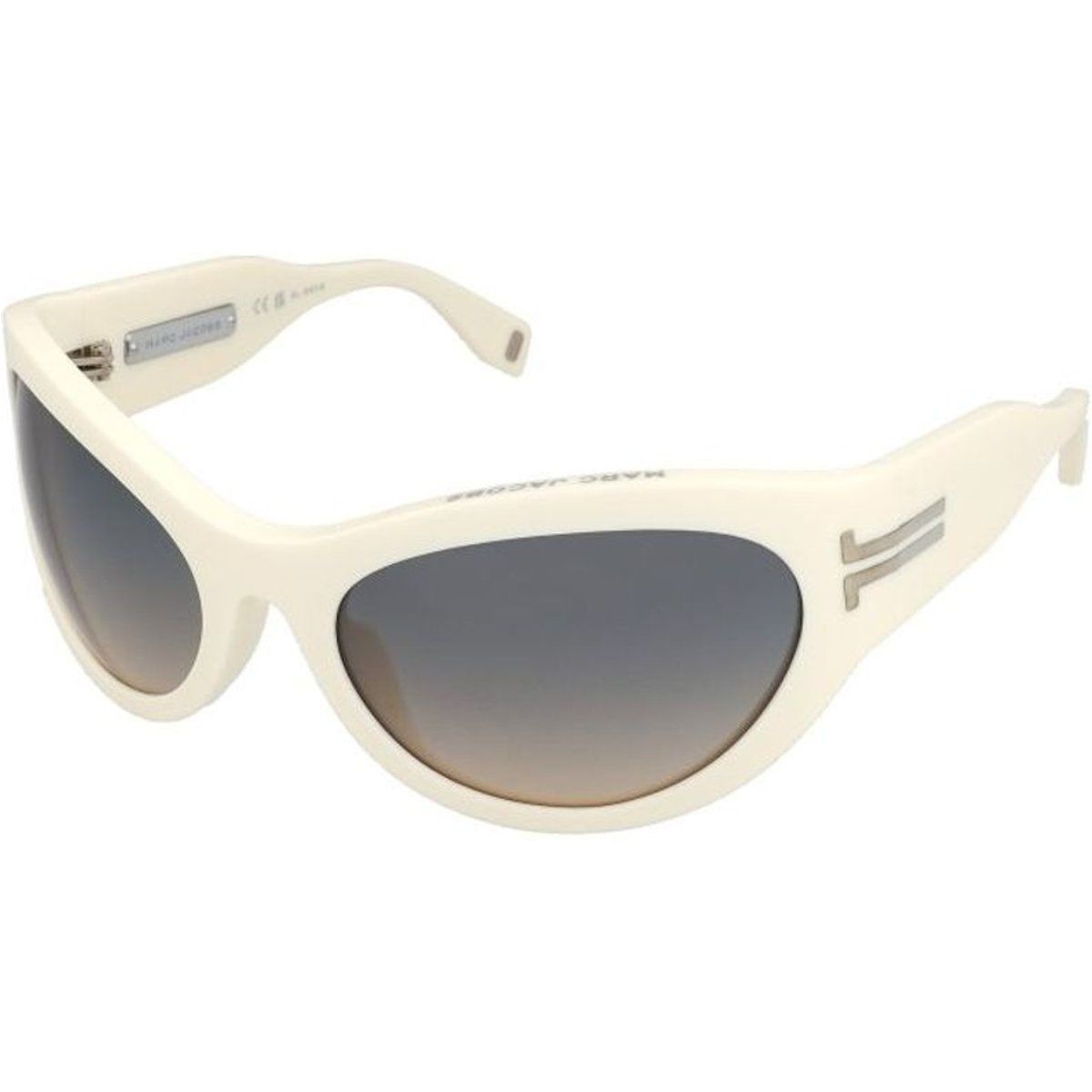 Sportliche ovale Sonnenbrille mit Logo-Detail