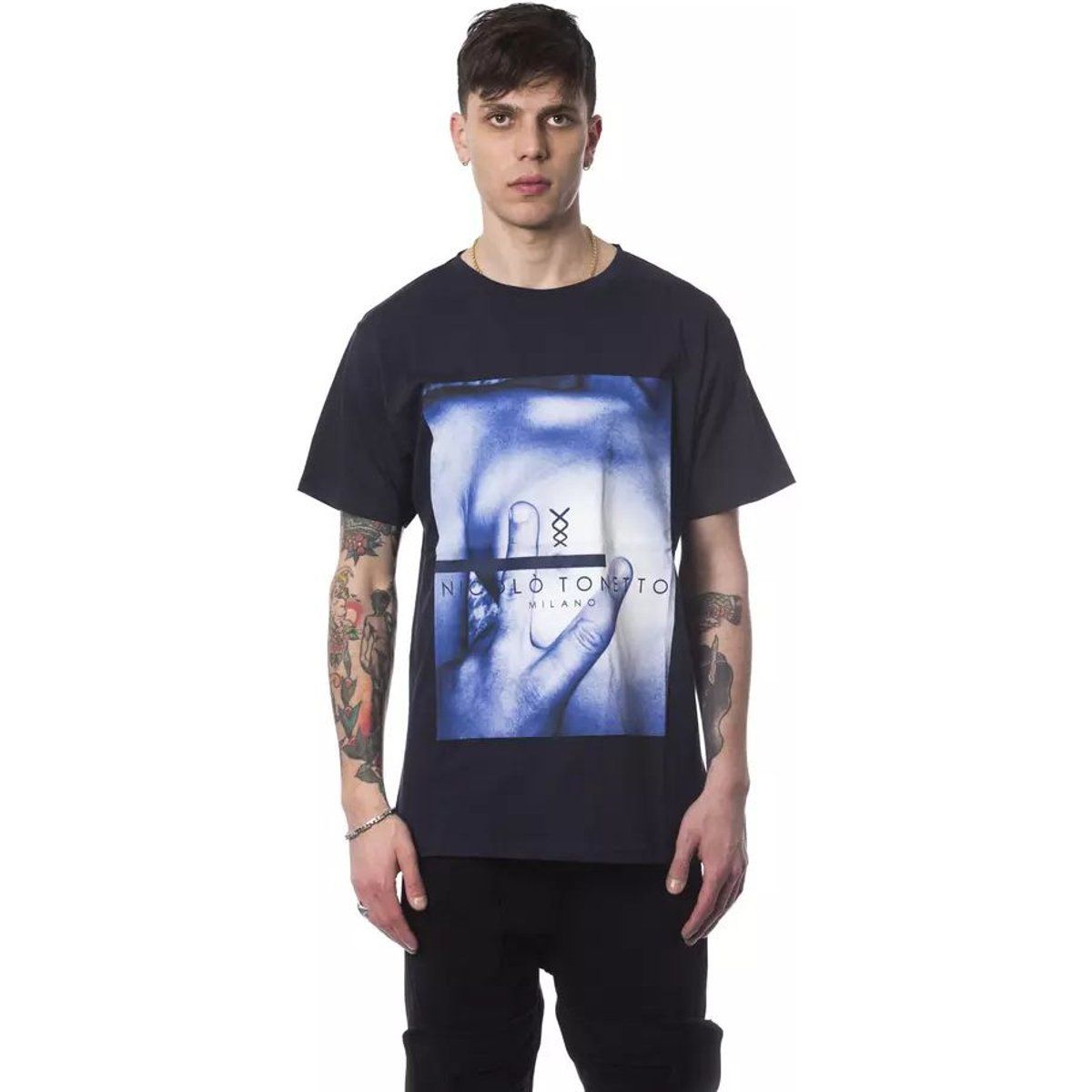 Baumwoll-T-Shirt mit Grafikdruck