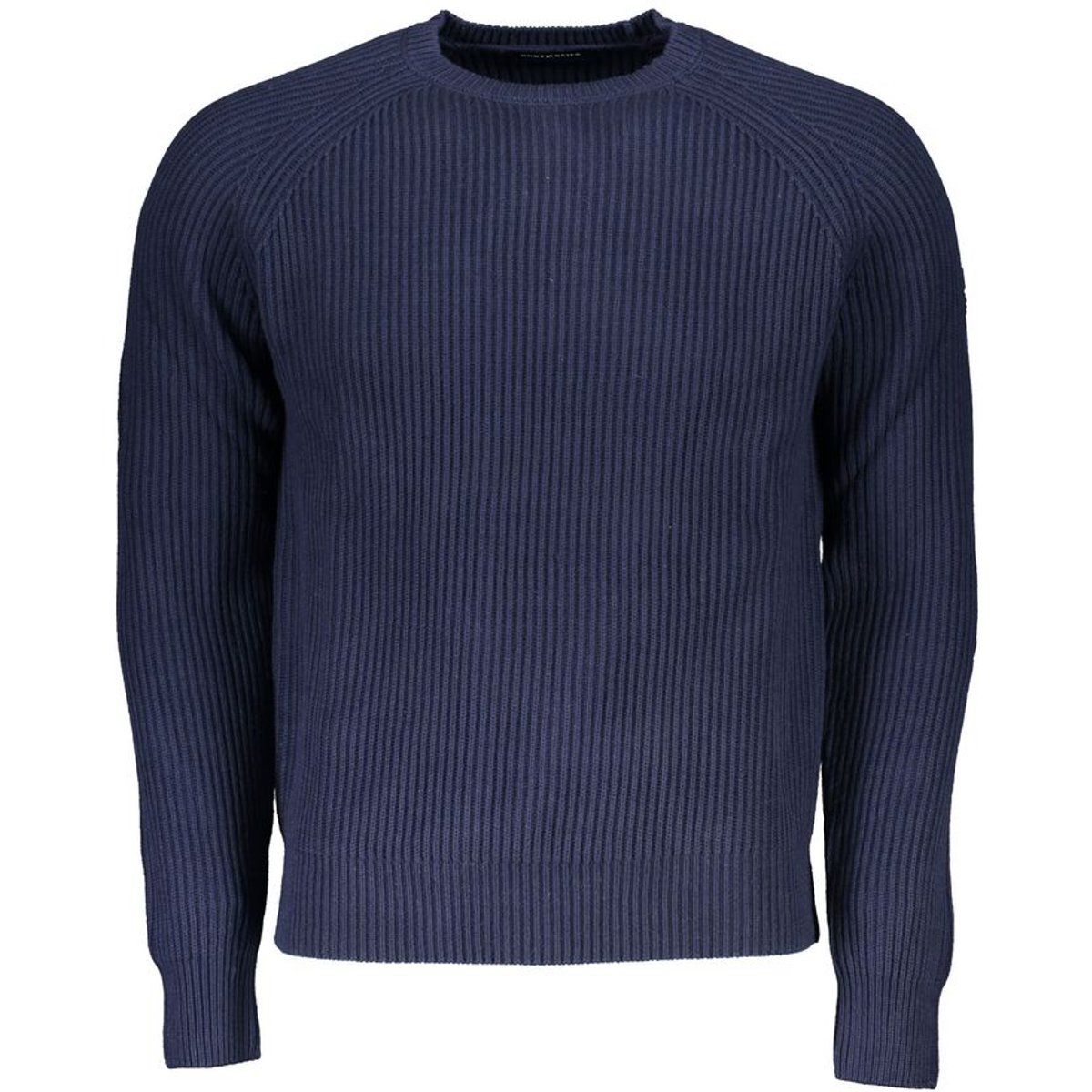Klassischer Rippstrick-Rundhals-Pullover