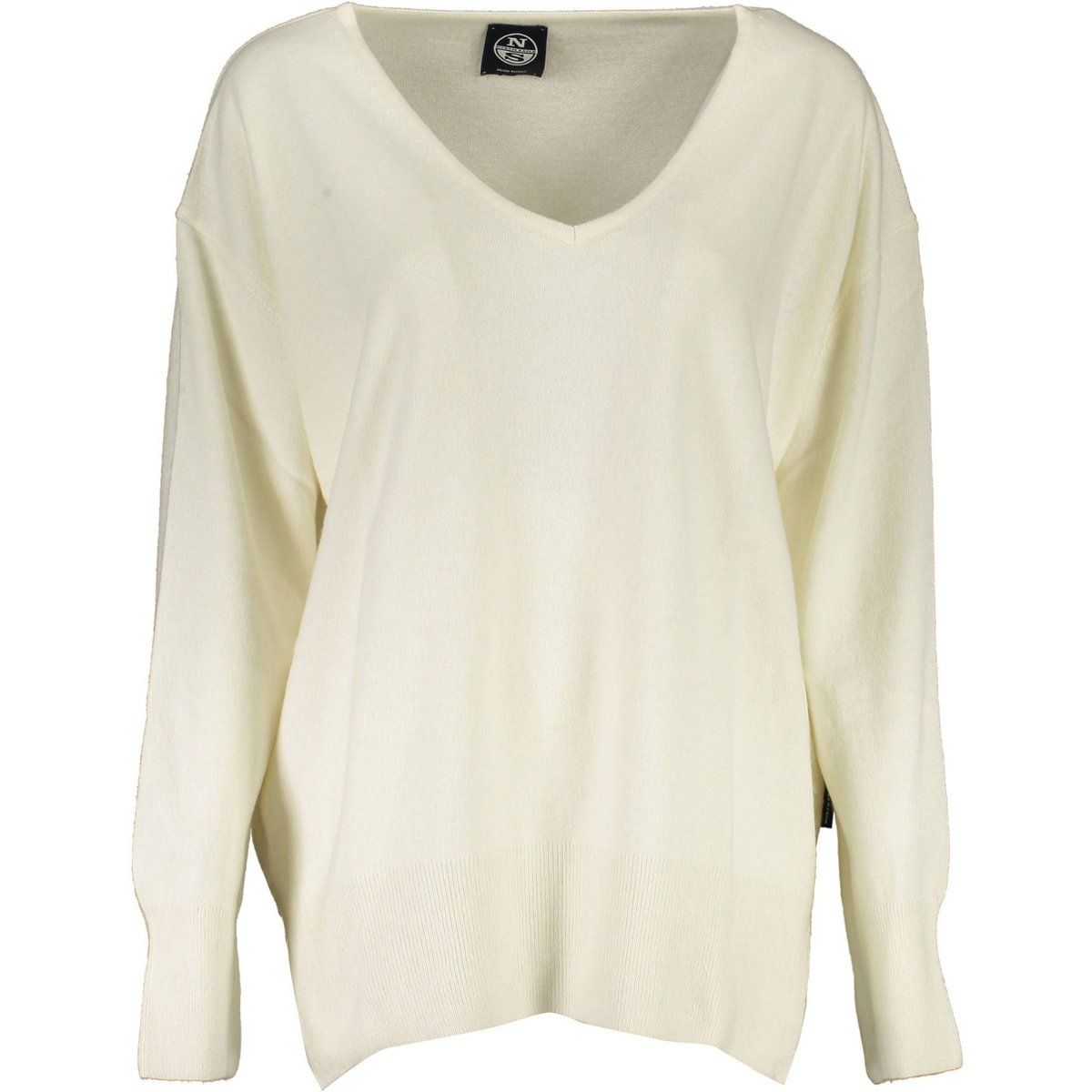 Lässiger Strickpullover mit V-Ausschnitt