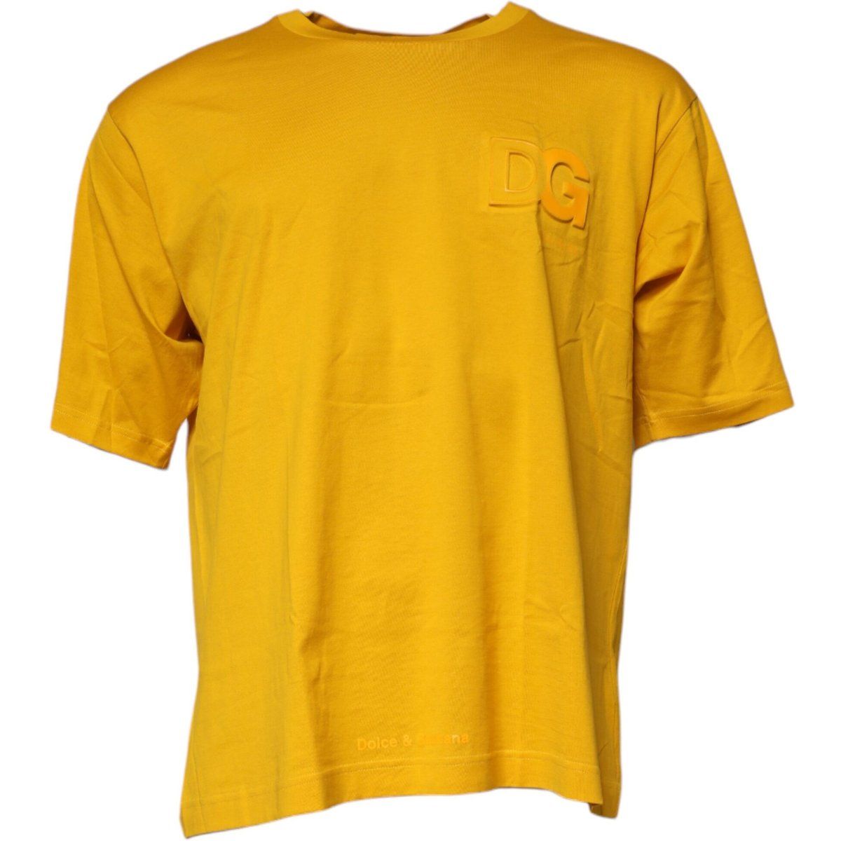 Besticktes T-Shirt mit DG-Logo und Rundhalsausschnitt