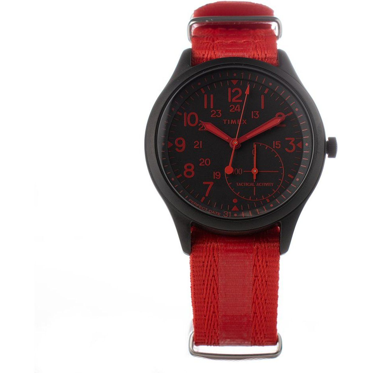 Schwarze taktische Timex-Armbanduhr für Herren