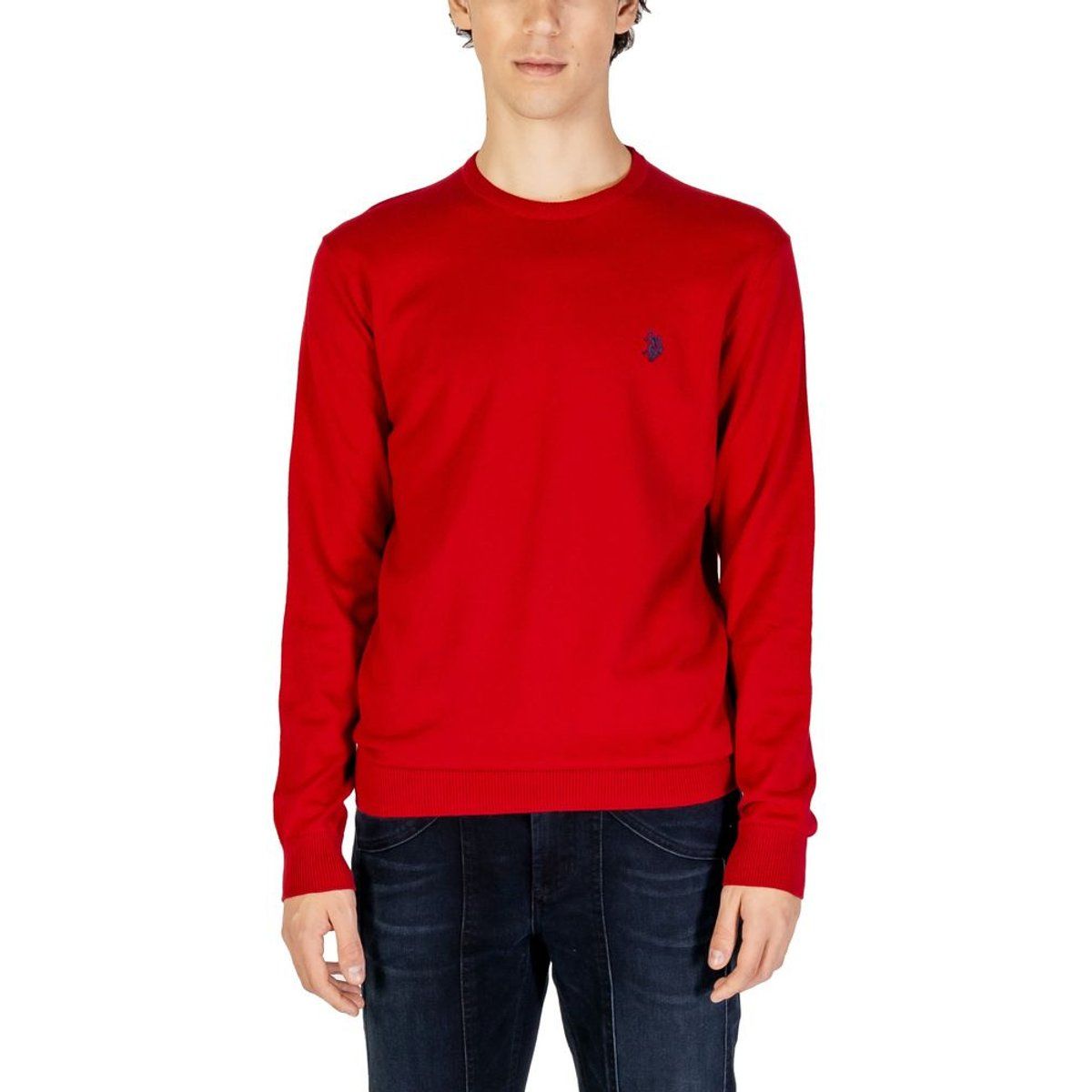 Crew-Neck-Pullover klassische Passform