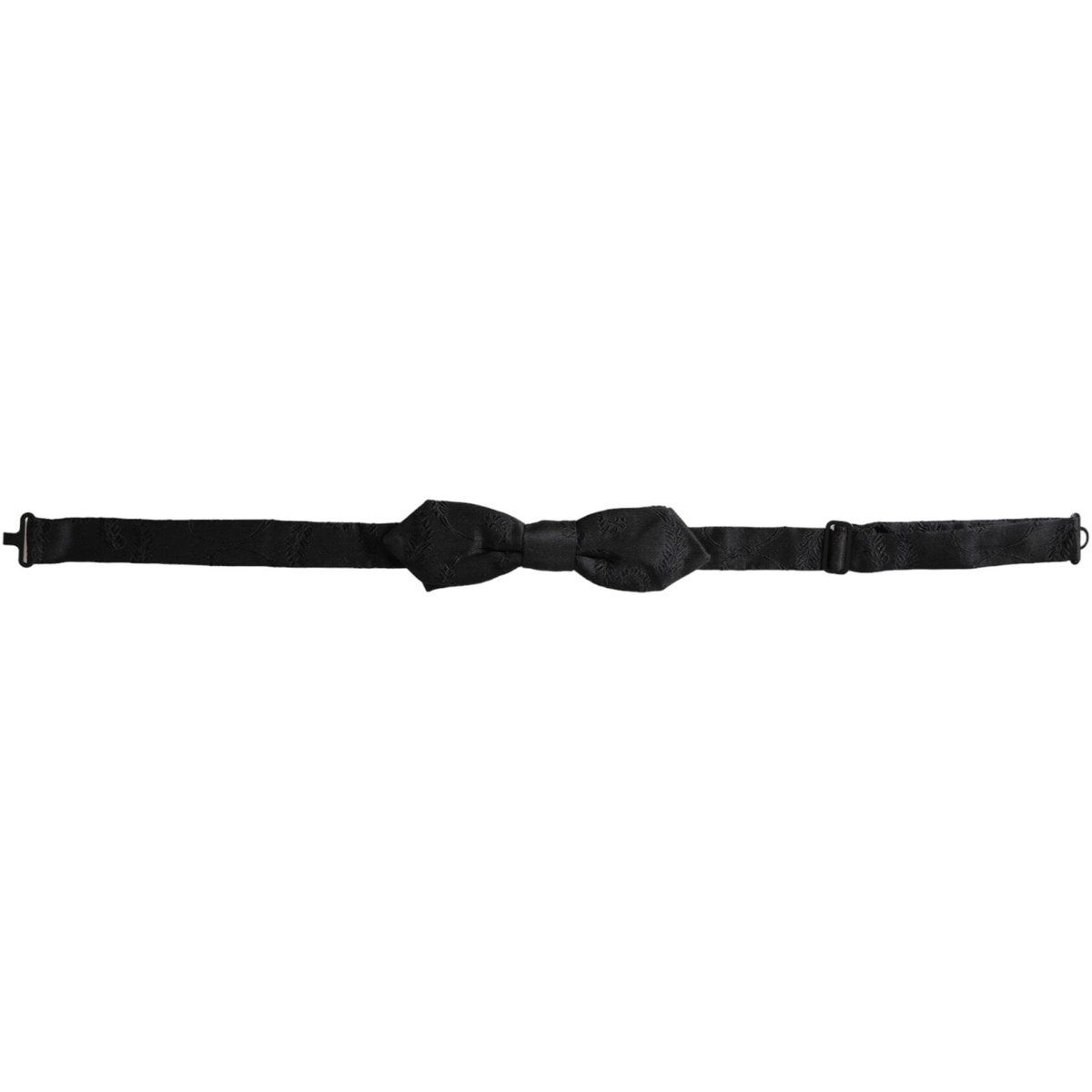 Elegante schwarze Jacquard-Fliege