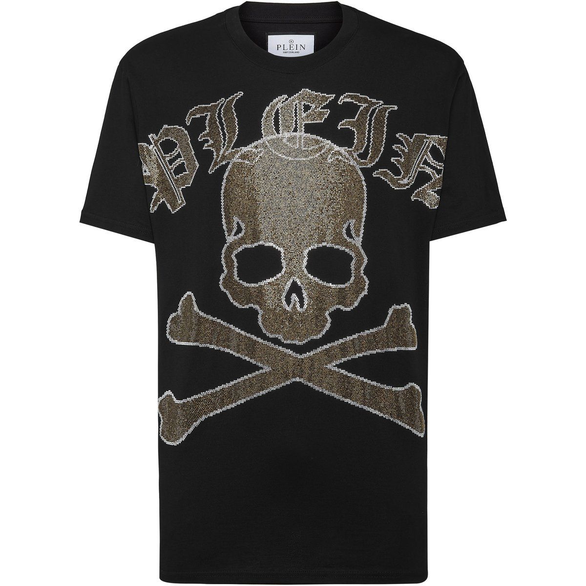 Gothic Schädel Grafik Baumwoll T-Shirt