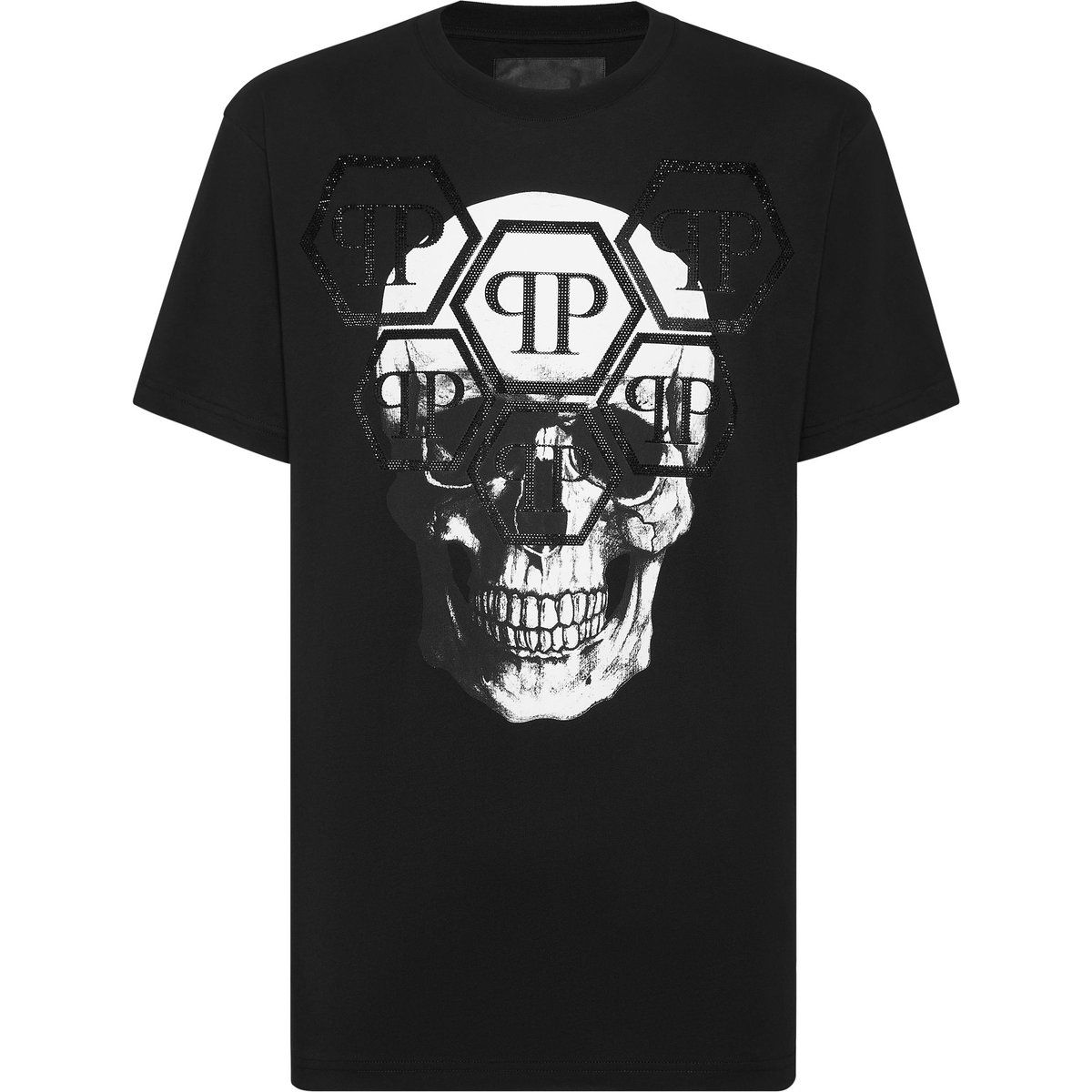 Grafik Schädel Baumwoll-T-Shirt