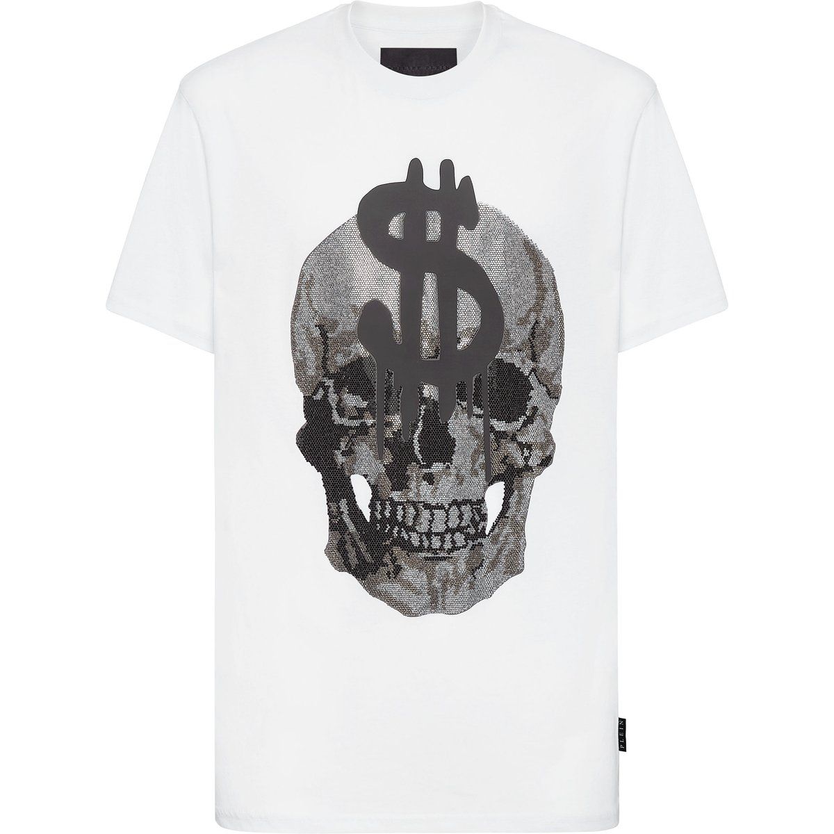 T-Shirt mit Totenkopf-Grafikprint
