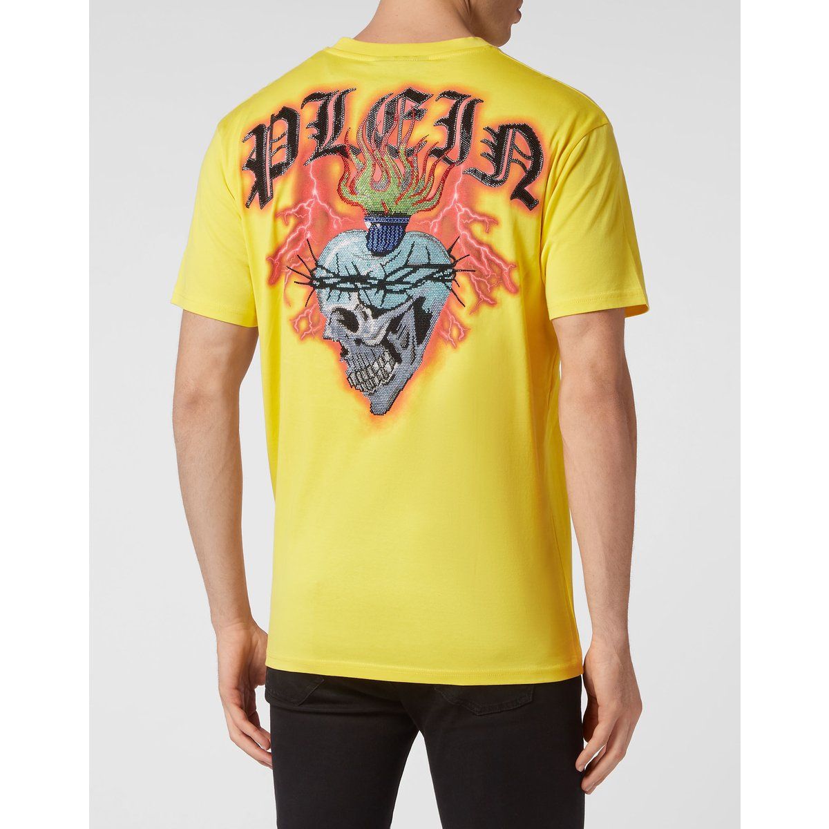 Baumwoll T-Shirt mit Grafikprint