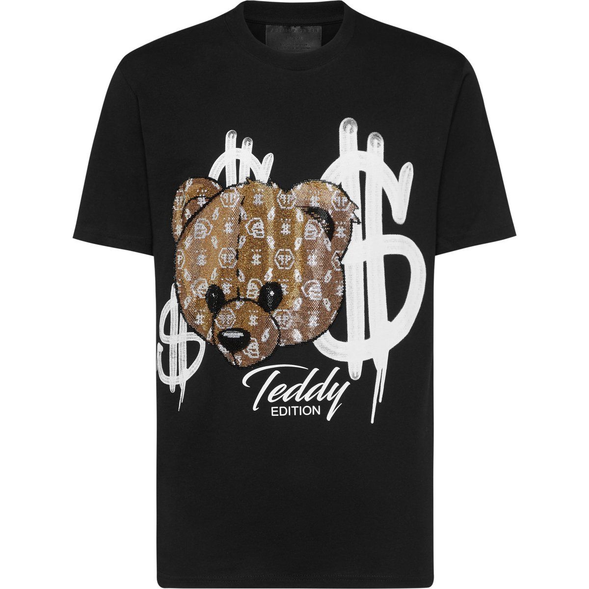 Baumwoll-T-Shirt mit Teddybär-Grafik