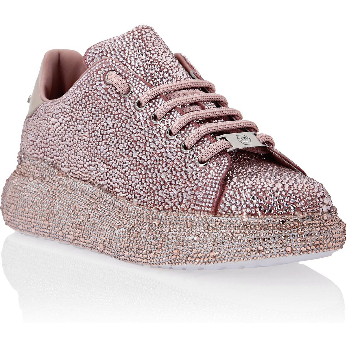 Strassbesetzte Low-Top-Sneakers