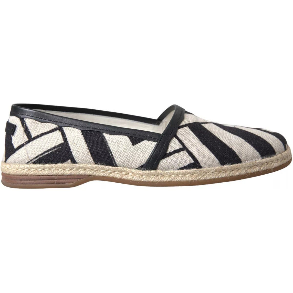 Gestreifter Canvas Espadrille Slipper