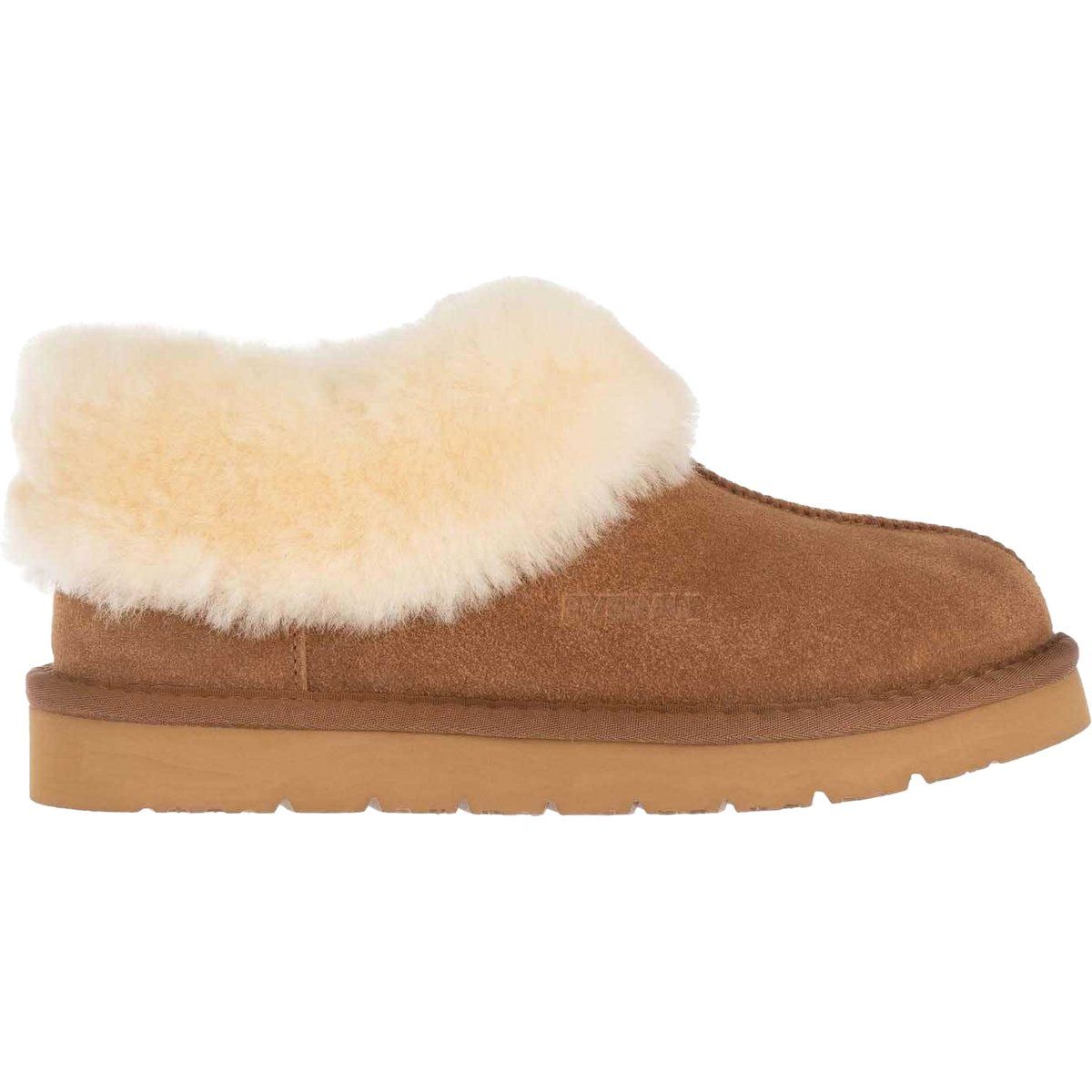 Damen Hausschuhe mit Wildleder und Schaffellfutter