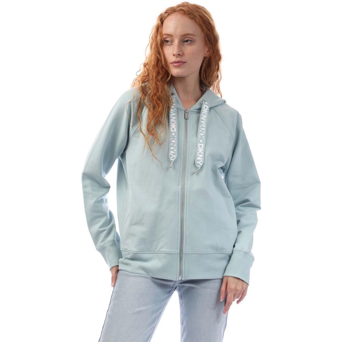 Damen Logo Kapuzenjacke mit Reißverschluss