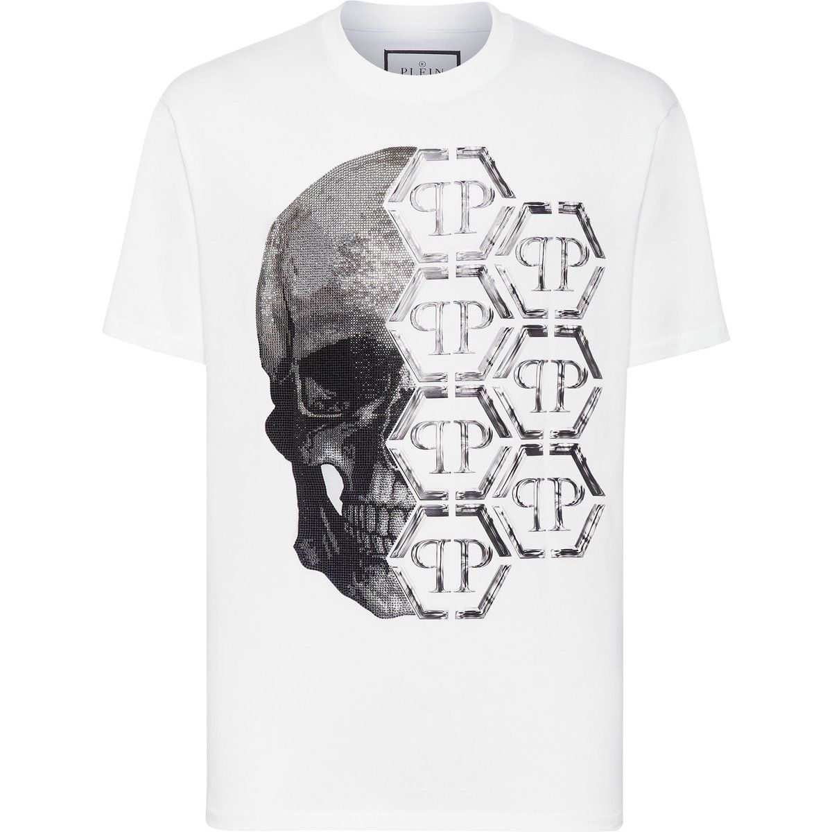 T-Shirt mit Totenkopf-Grafik aus Baumwolljersey