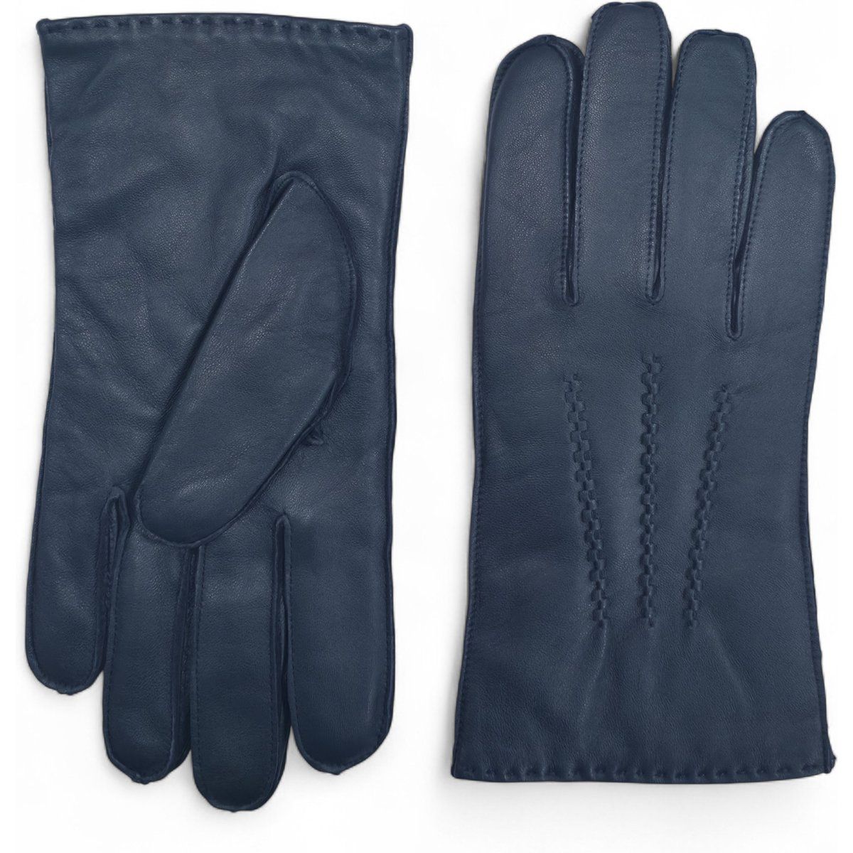 Elegante italienische Lederhandschuhe mit Ziernaht