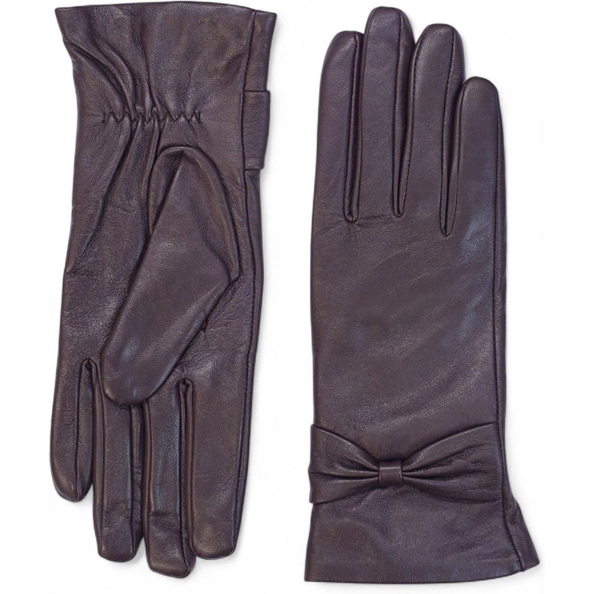 Lederhandschuhe mit Schleifendetail