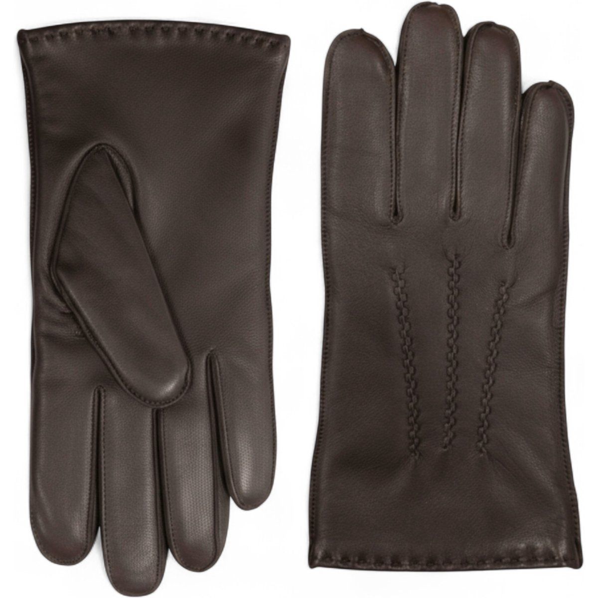 Herrenlederhandschuhe mit Wollfutter