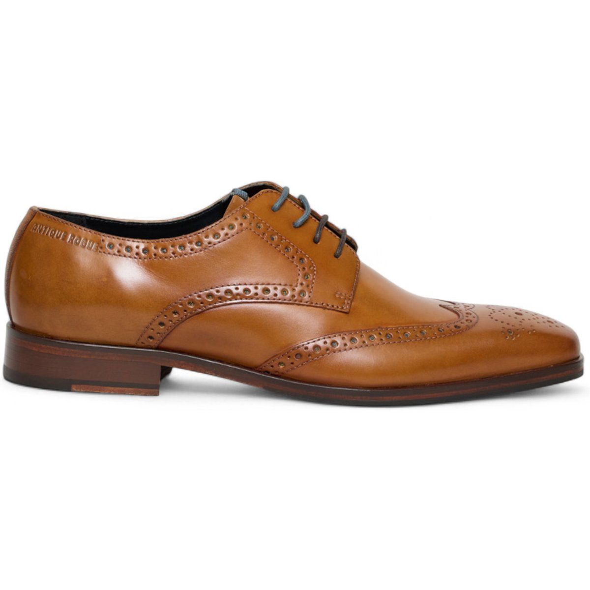 Klassischer hellbrauner Leder Brogue Oxford