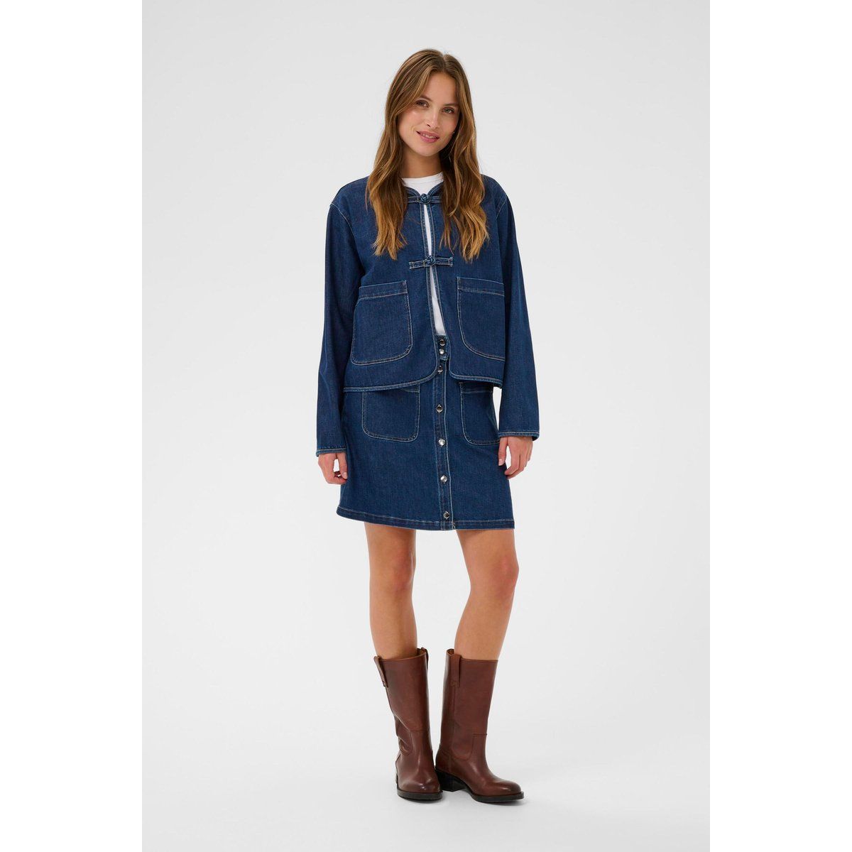 Jeansjacke OivySZ Jeansjacke Lockere Passform