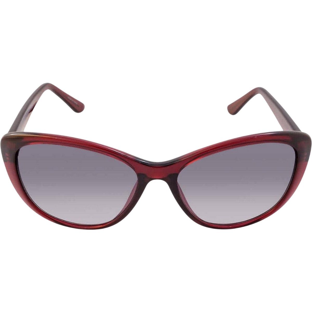 Calvin Klein - Farbverlauf-Sonnenbrille für Damen (Burgunderrot/Grau)