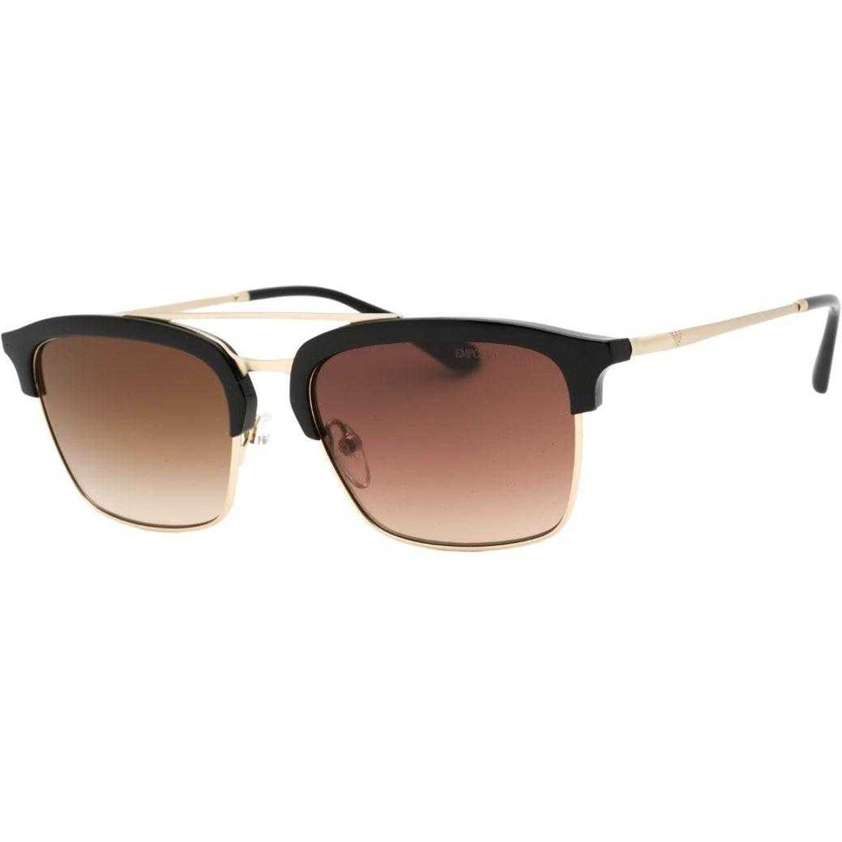 Emporio Armani - Farbverlauf-Sonnenbrille für Damen, Matt (blassed Gold/Braun)
