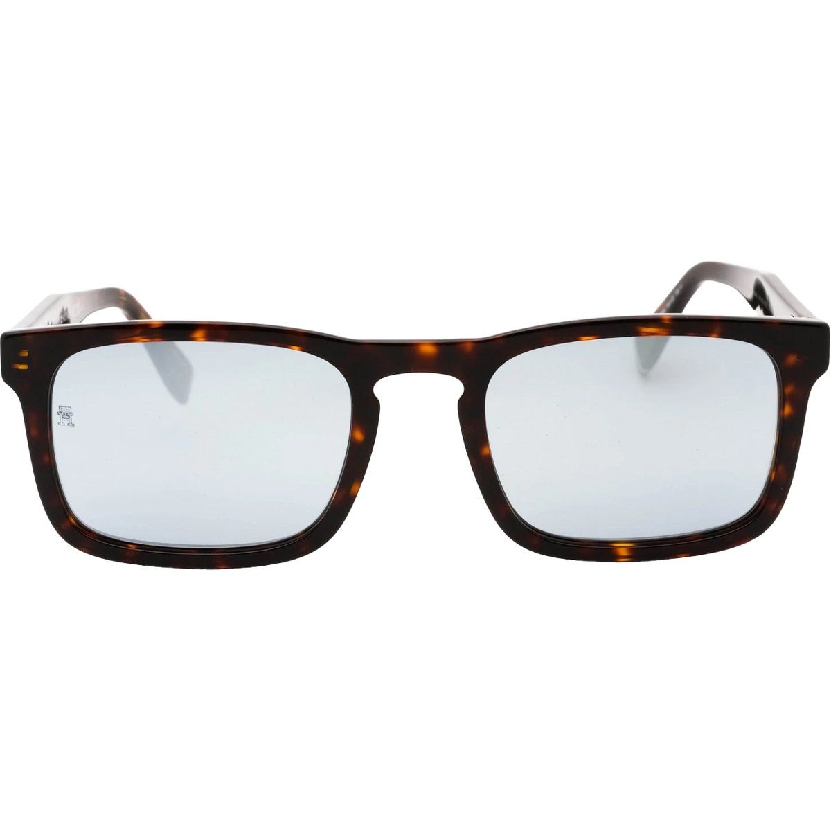 Eckige Sonnenbrille mit Schildpattmuster