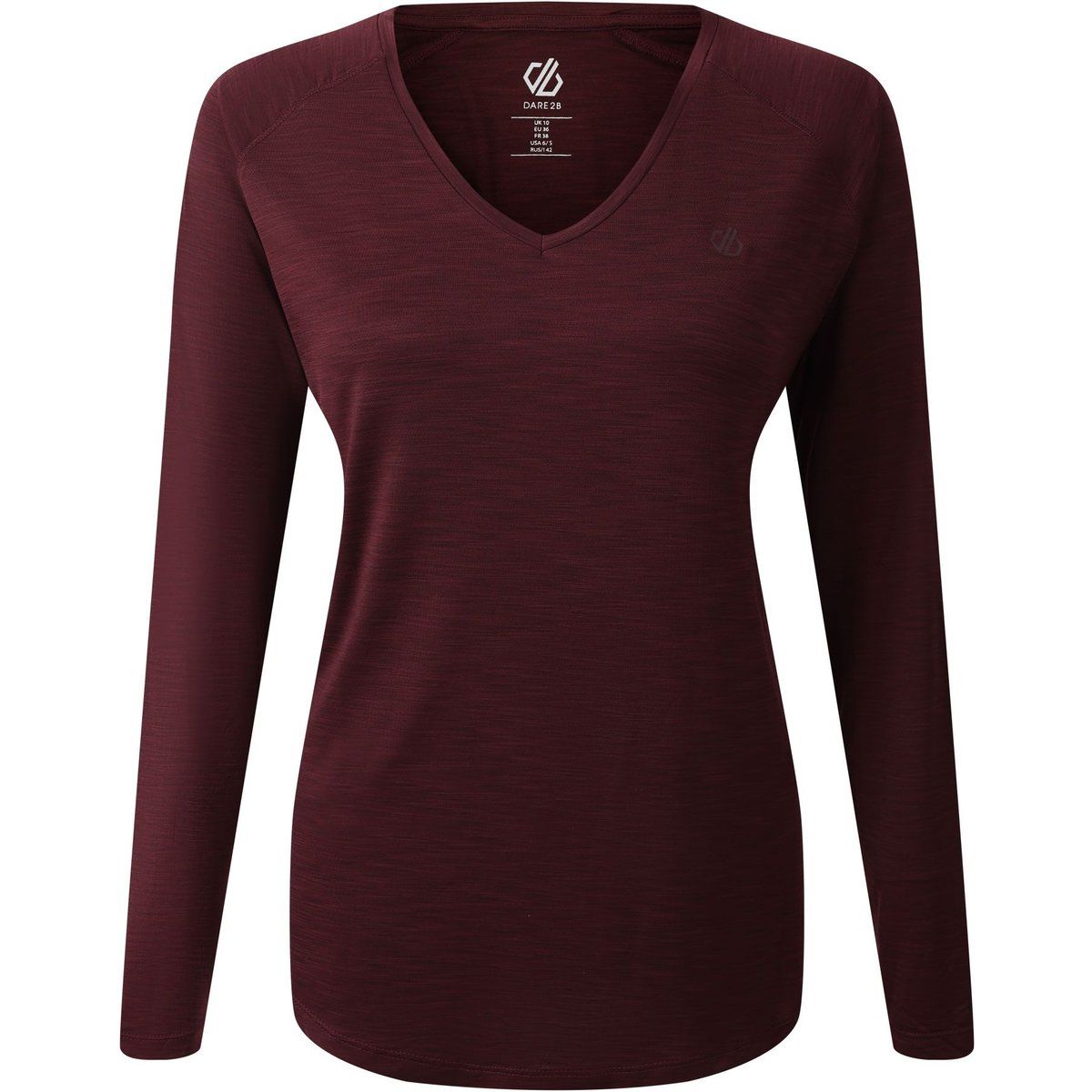 Damen V-Ausschnitt Langarmshirt